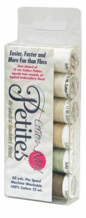 Petites 12wt Cotton Thread 6 Pack Neutrals
