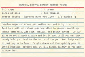 Grandma Ruby's Peanut Butter Fudge