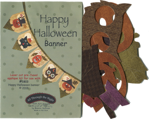 KA1803 - Happy Halloween Banner Applique Pieces